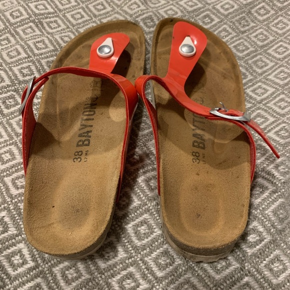 Bayton orange Slide Sandals - Picture 4 of 6